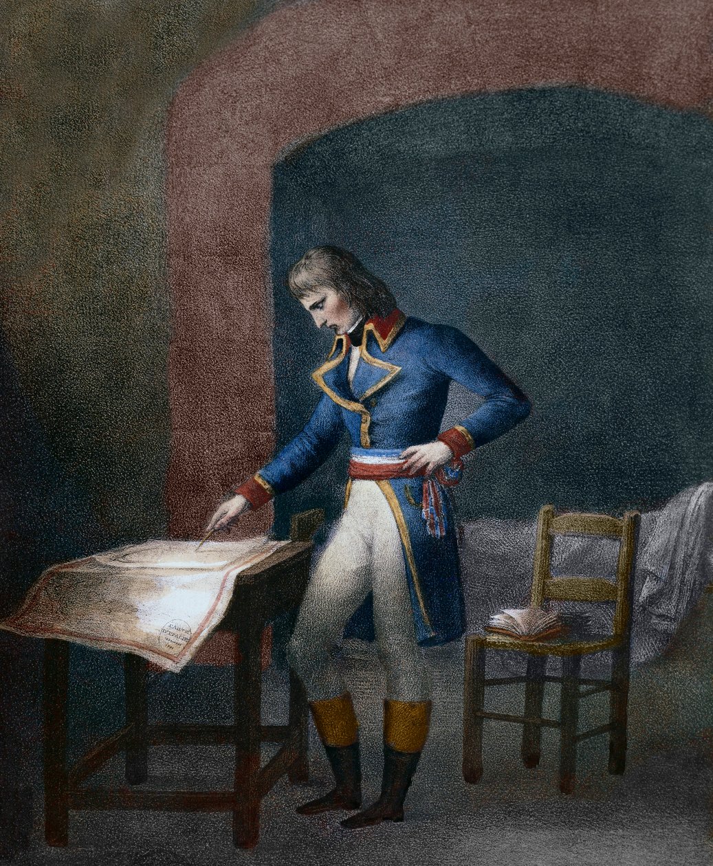 Napoleon I Bonaparte (1769-1821) w forcie carre d