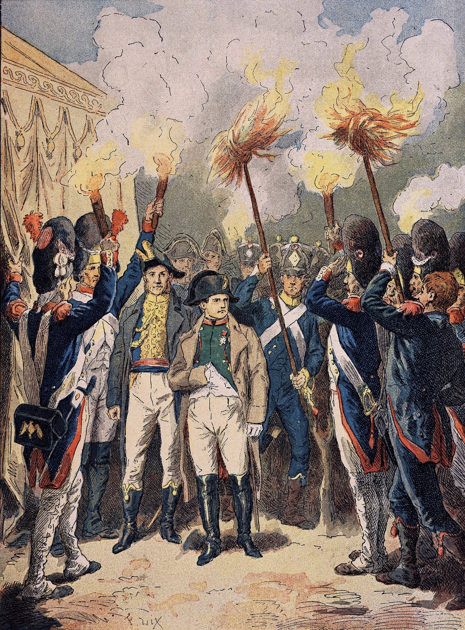 Napoleon i jego armia, w grudniu 1805 roku, w przeddzień Austerlitz. autorstwa Unknown artist