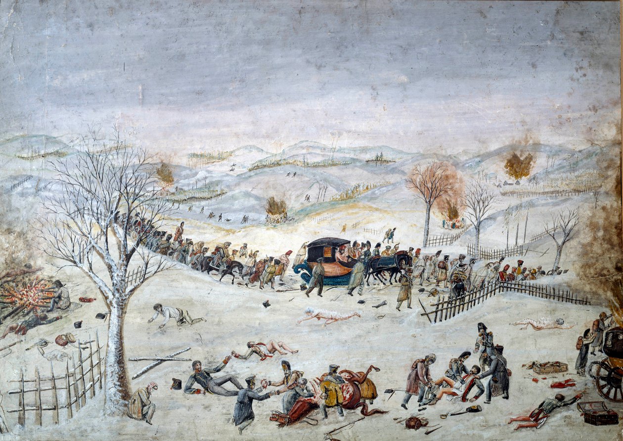 Wojny napoleońskie: odcinek rosyjskiego odwrotu (1812 - 1813) autorstwa Unknown artist