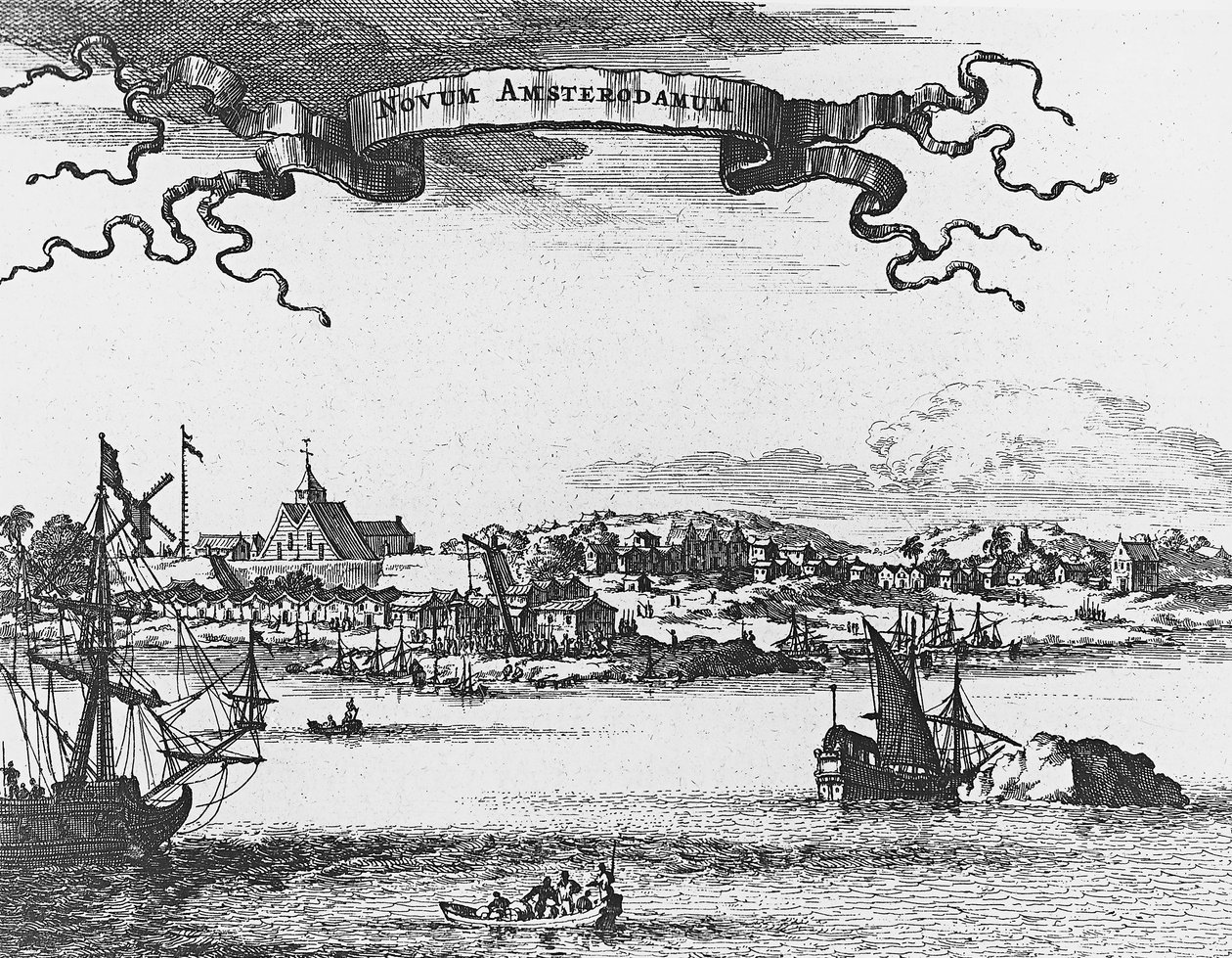 Nowy Amsterdam (Nowy Jork), grawerowanie autorstwa Unknown artist