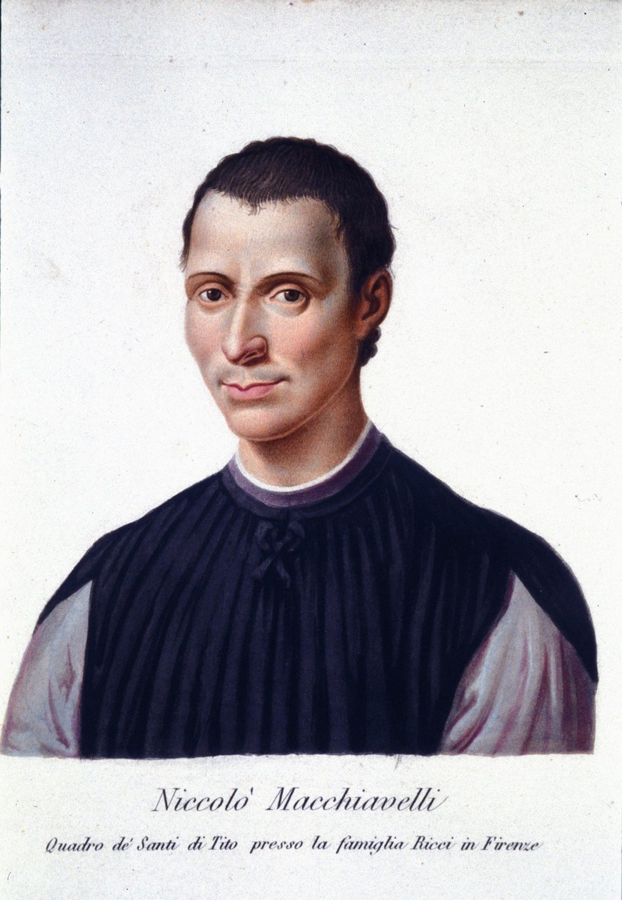 Niccolo di Bernardo dei Machiavelli (Nicolas Machiavel autorstwa Unknown artist