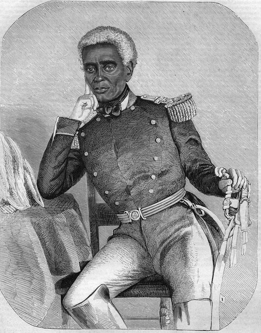 Nicolas Fabre Geffard Prezydent Republiki Haiti w latach 1859-1867. autorstwa Unknown artist