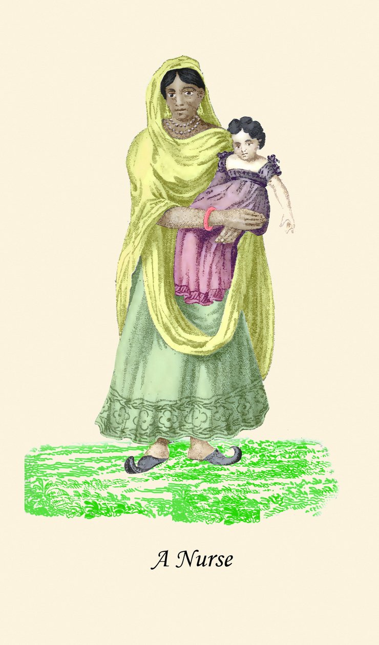 Pielęgniarka z dzieckiem autorstwa Unknown Artist
