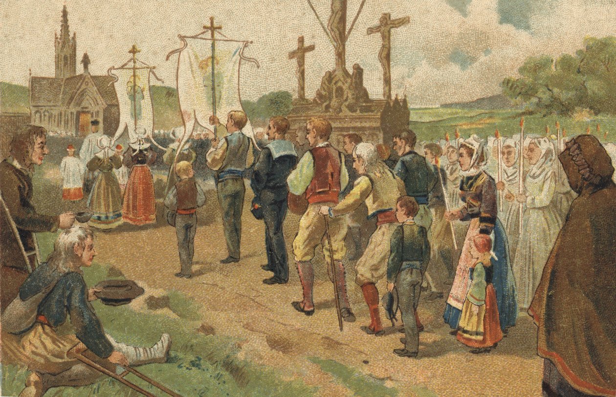 Stary zwyczaj celebree w regionie Bretanii: przebaczenie Sainte Anne d