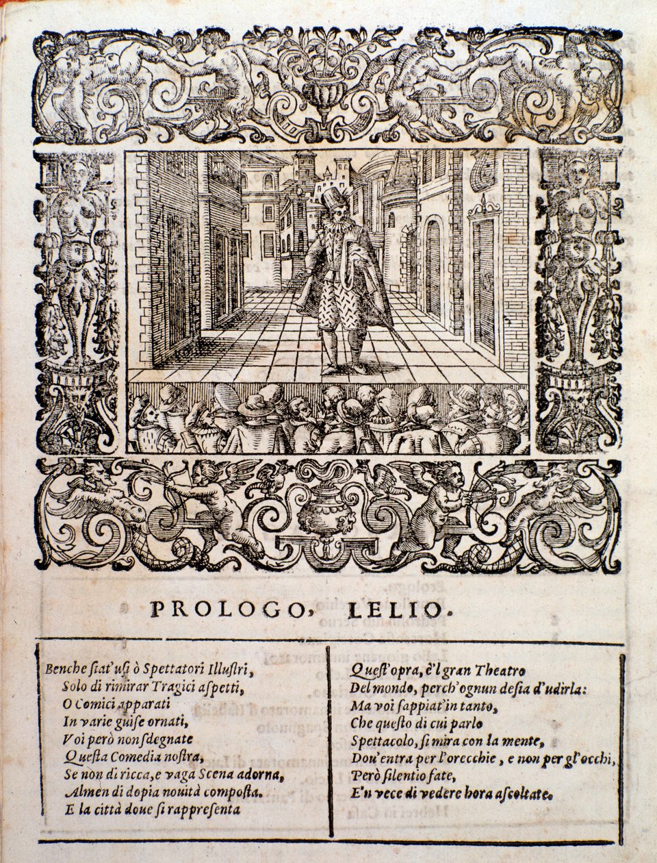 Strona z komedii madrygałowej Amfiparnaso autorstwa Orazio Vecchi autorstwa Unknown artist