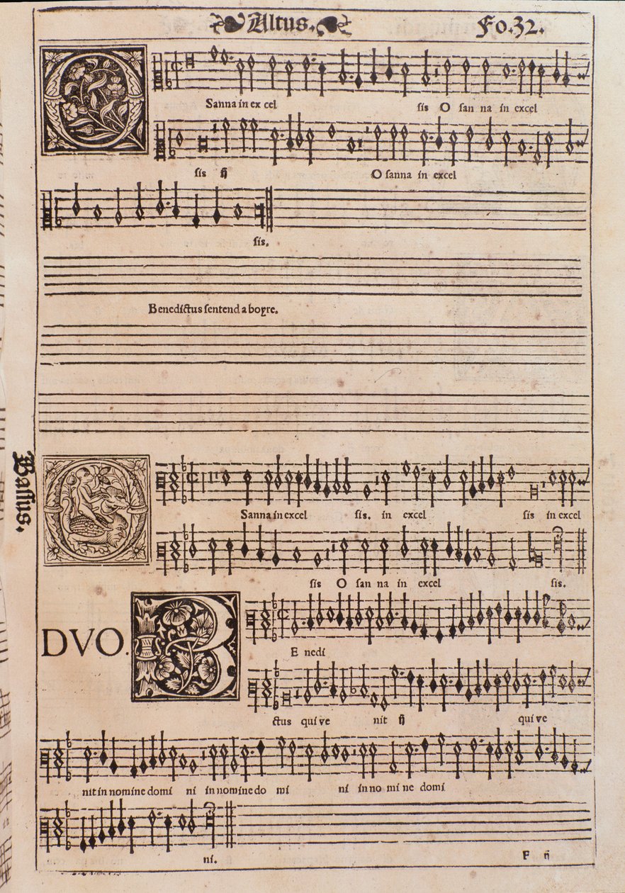 Strona z Liber octo Missarum (1541) autorstwa Unknown artist