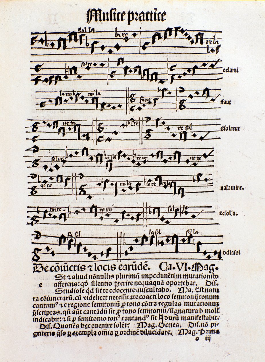 Strona o teorii muzyki z filozofii Daisy autorstwa Unknown artist
