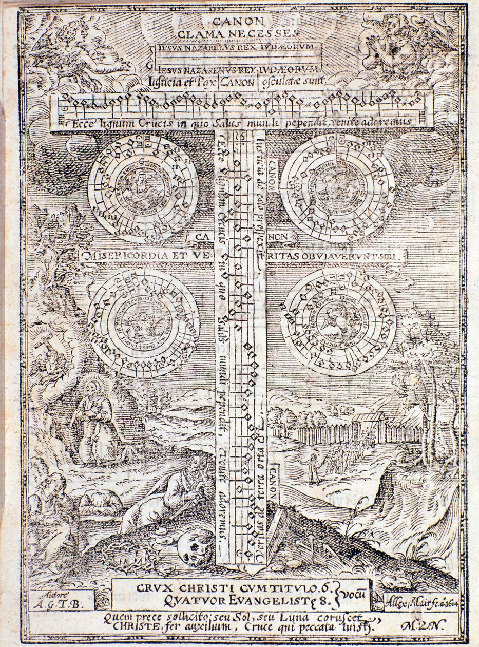 Strona zaczerpnięta z Compendium of Music autorstwa Adama Gumpelzhaimera autorstwa Unknown artist