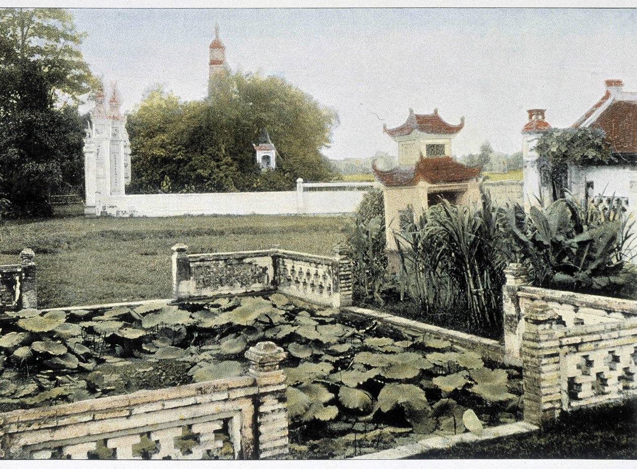 Pagoda Pędzla w Hanoi - w „Dookoła świata”, koniec XIX wieku. autorstwa Unknown artist