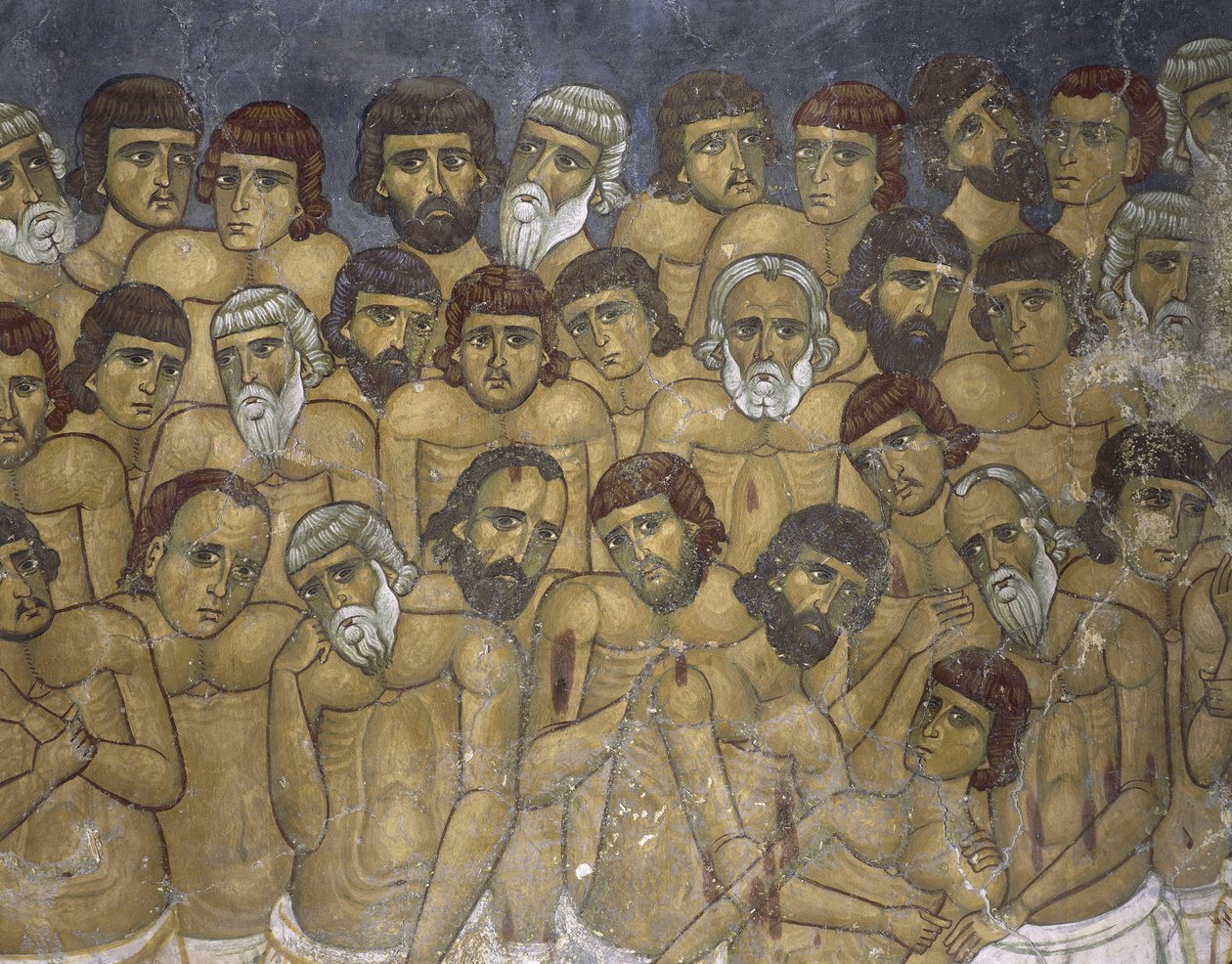 Obrazy grupy męczenników, Avios Nikolaos Ties Steviis, Kakopetria, Cypr autorstwa Unknown artist