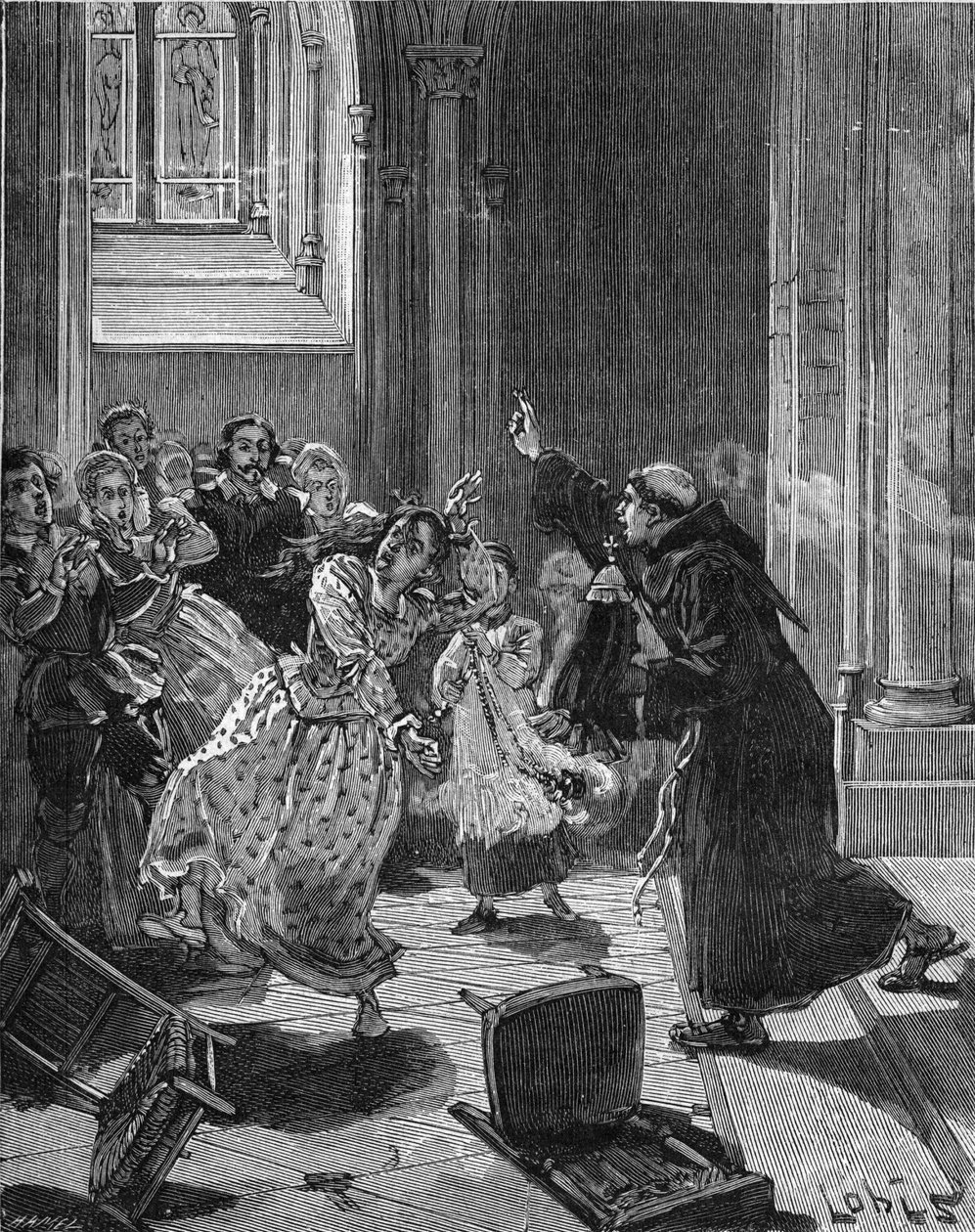 Paryż, Kościół św. Rycina XIX wieku. W „Histoire de France” Julesa Micheleta autorstwa Unknown artist