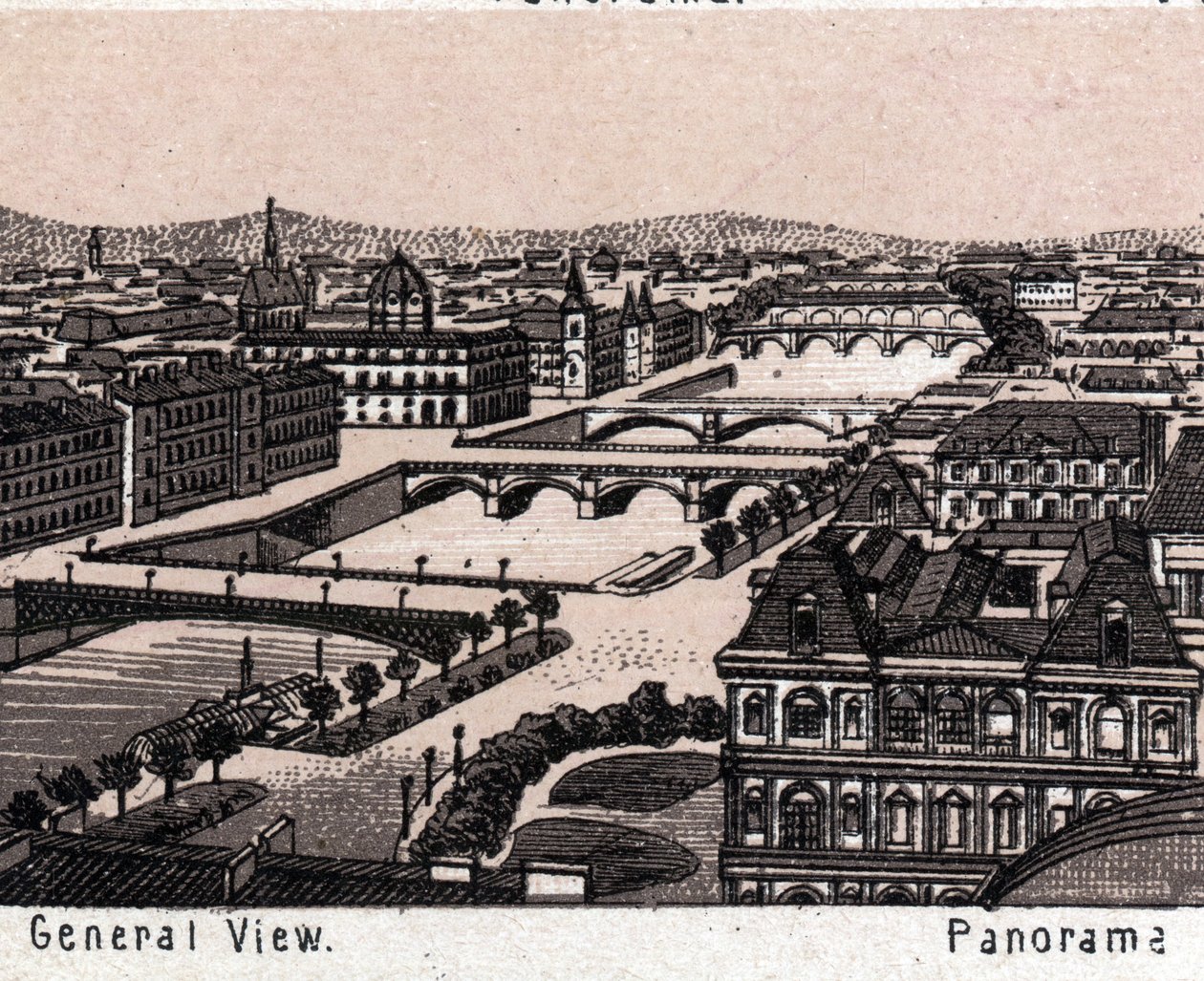Paryż, Francja: Widok ogólny. w „” Świat ilustruje 168 odsłon”” Niedatowany (koniec XIX wieku) autorstwa Unknown artist