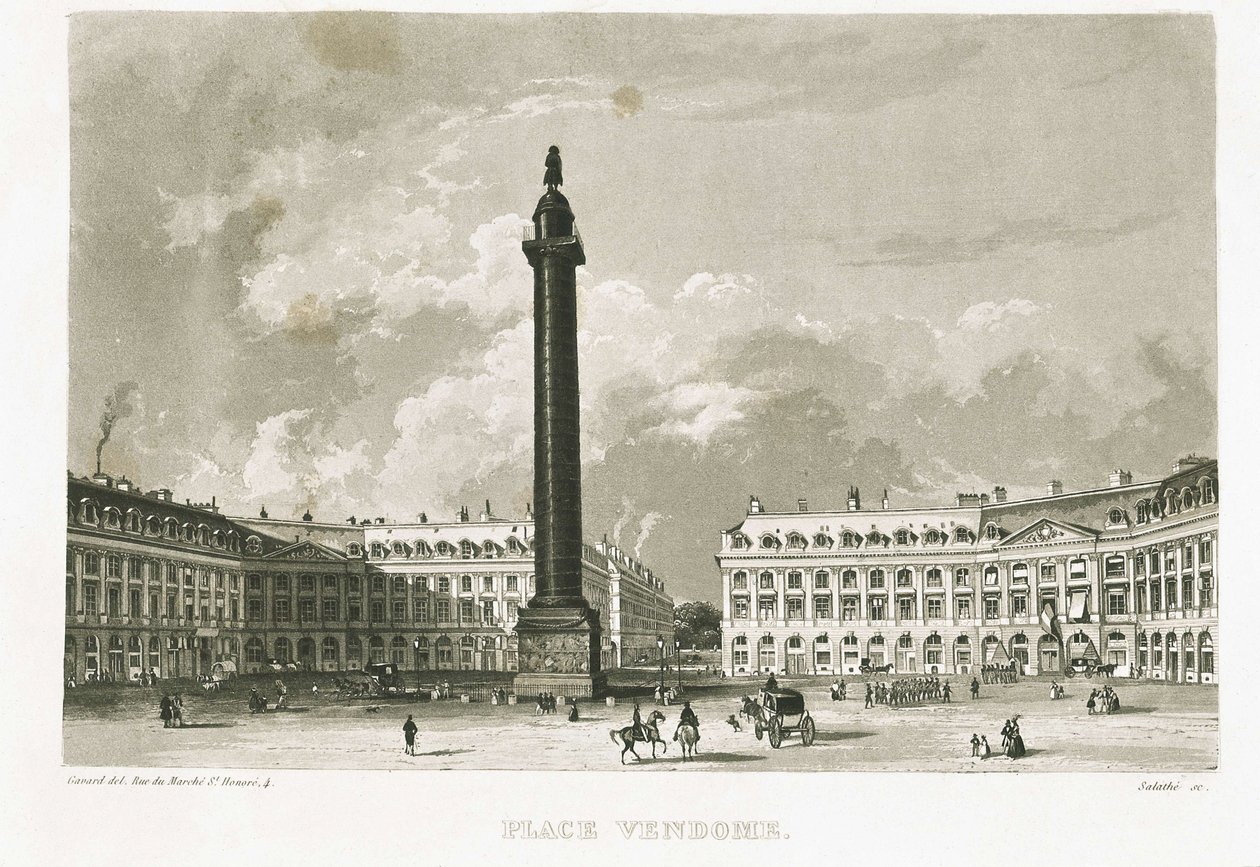 Paris. Place Vendomepolish autorstwa Unknown artist