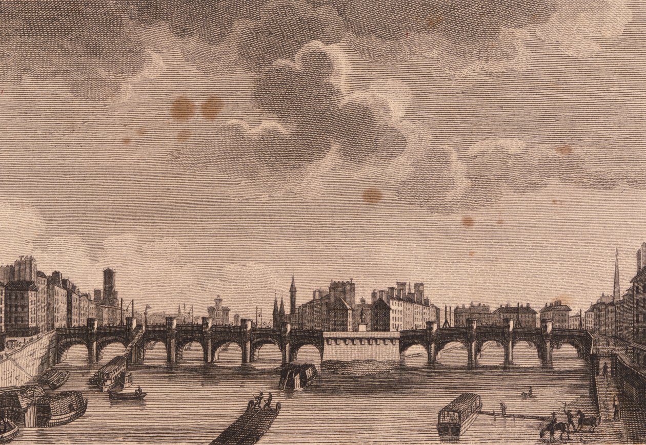 Paryż, Pont Neuf i Ile de la Cité nad Sekwaną. autorstwa Unknown artist