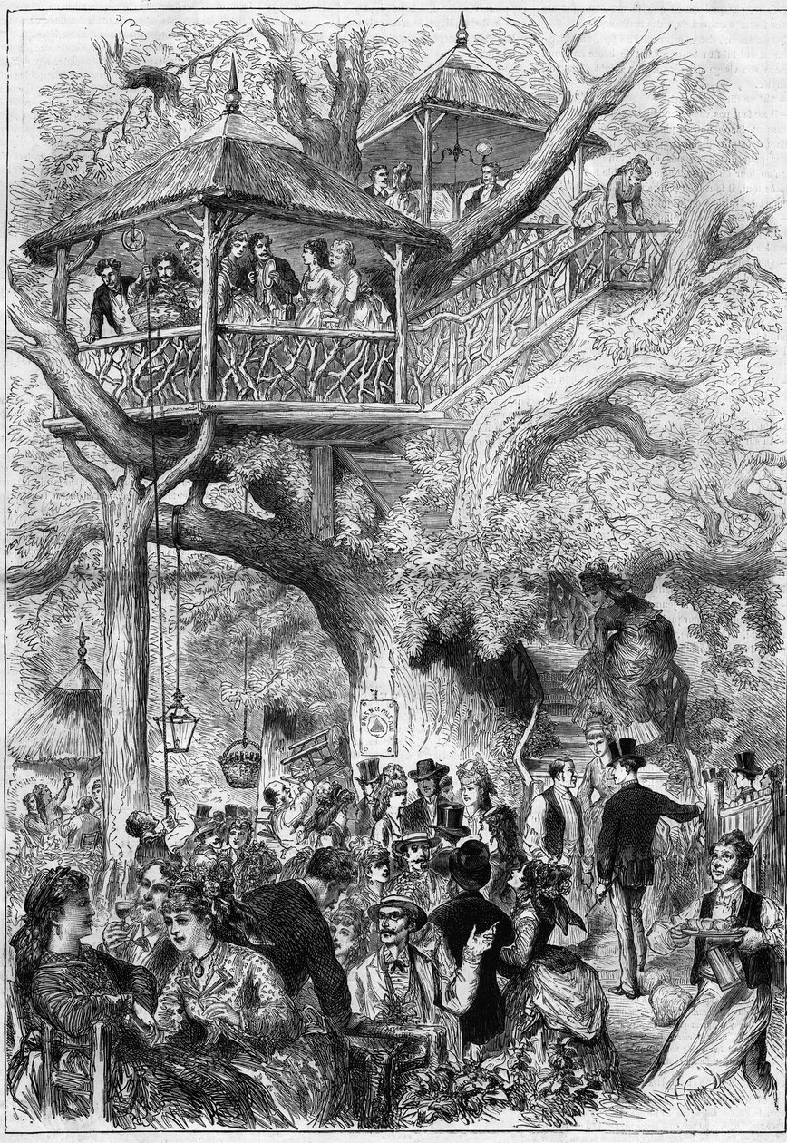 Impreza w Sceaux Park w 1873 roku. autorstwa Unknown artist