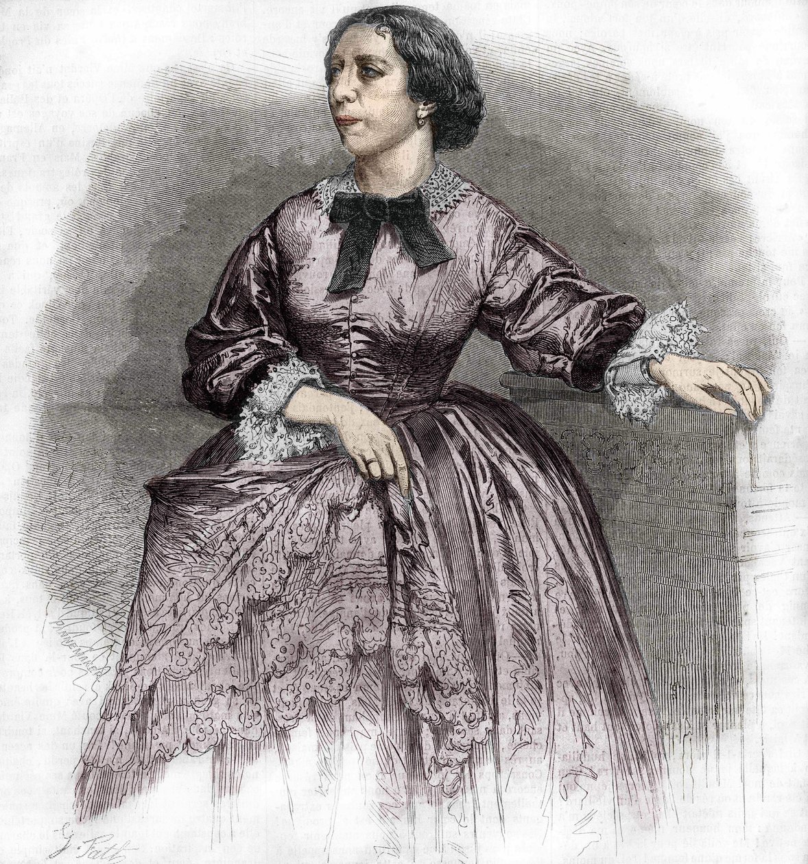 Pauline Viardot - Garcìa (1821-1910), francuska piosenkarka. autorstwa Unknown artist