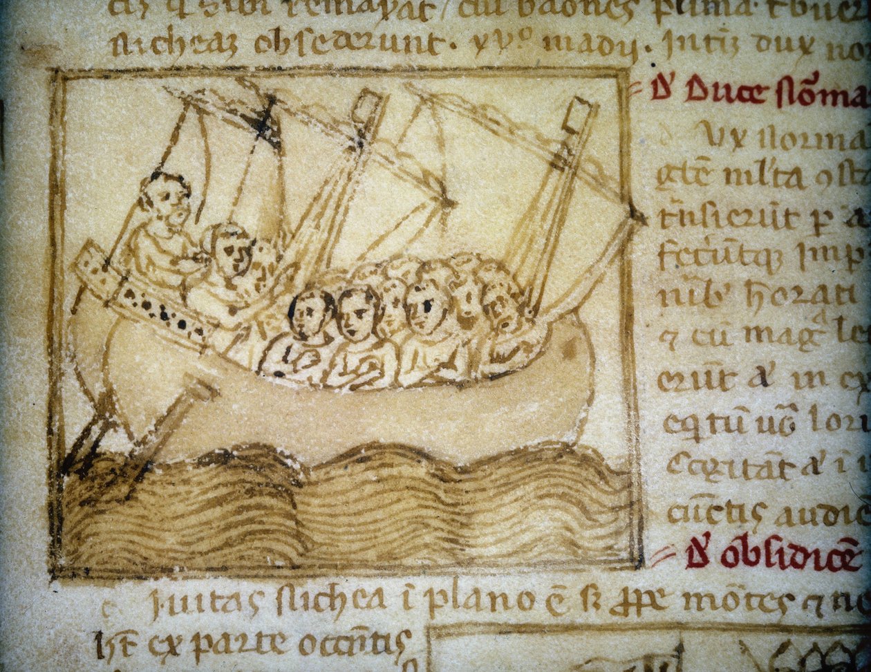 Peleryny w podróży do Ziemi Świętej - w "Pielgrzymce do Ziemi Świętej" autorstwa Unknown artist
