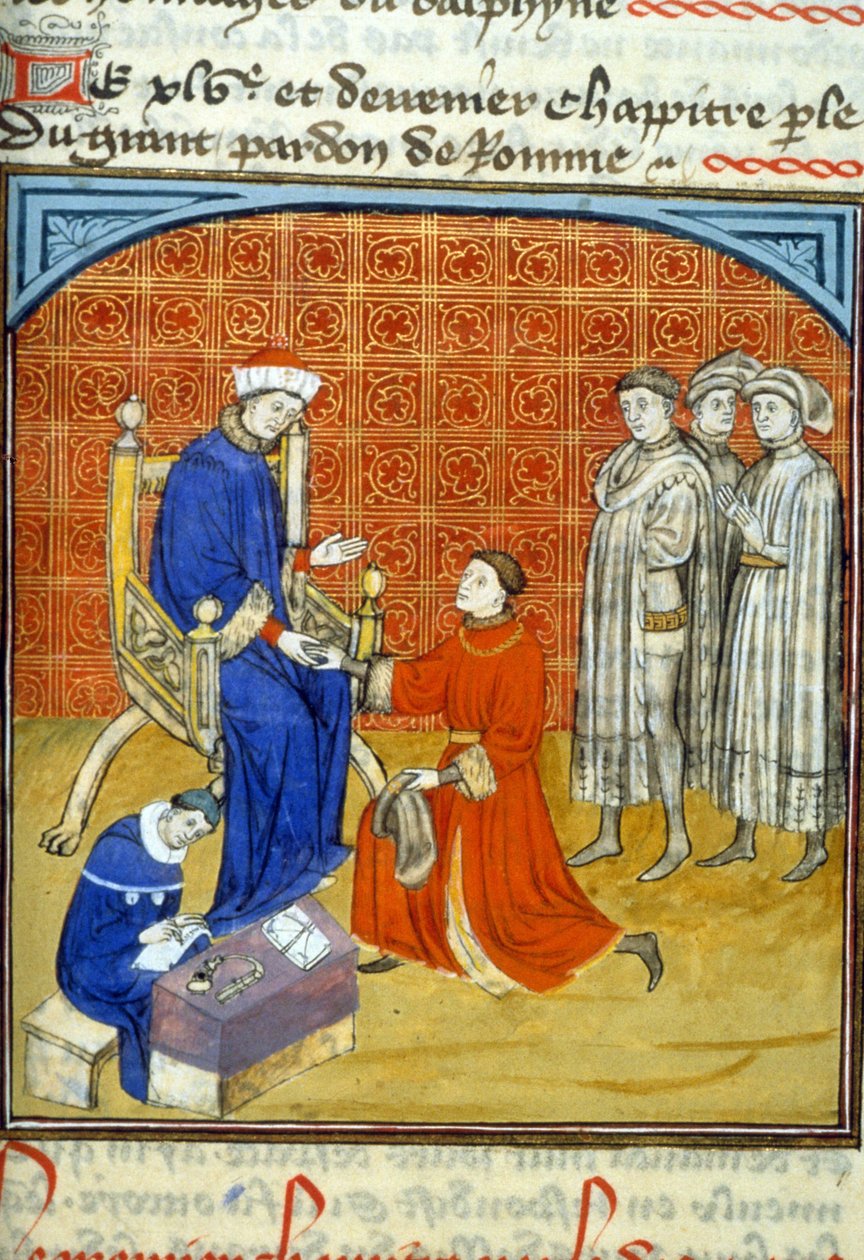 Filip VI, 512, 356r: Wniosek o zezwolenie do Biblioteki Miejskiej w Tuluzie (tel: 05 62 27 66 66) autorstwa Unknown artist