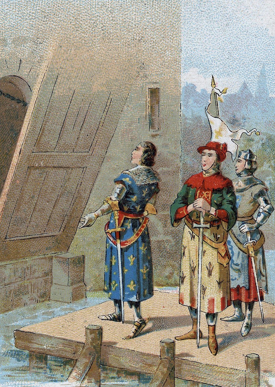 Filip VI Walezjusz (1293-1350), król Francji przed zamkiem Broye 26 sierpnia autorstwa Unknown artist