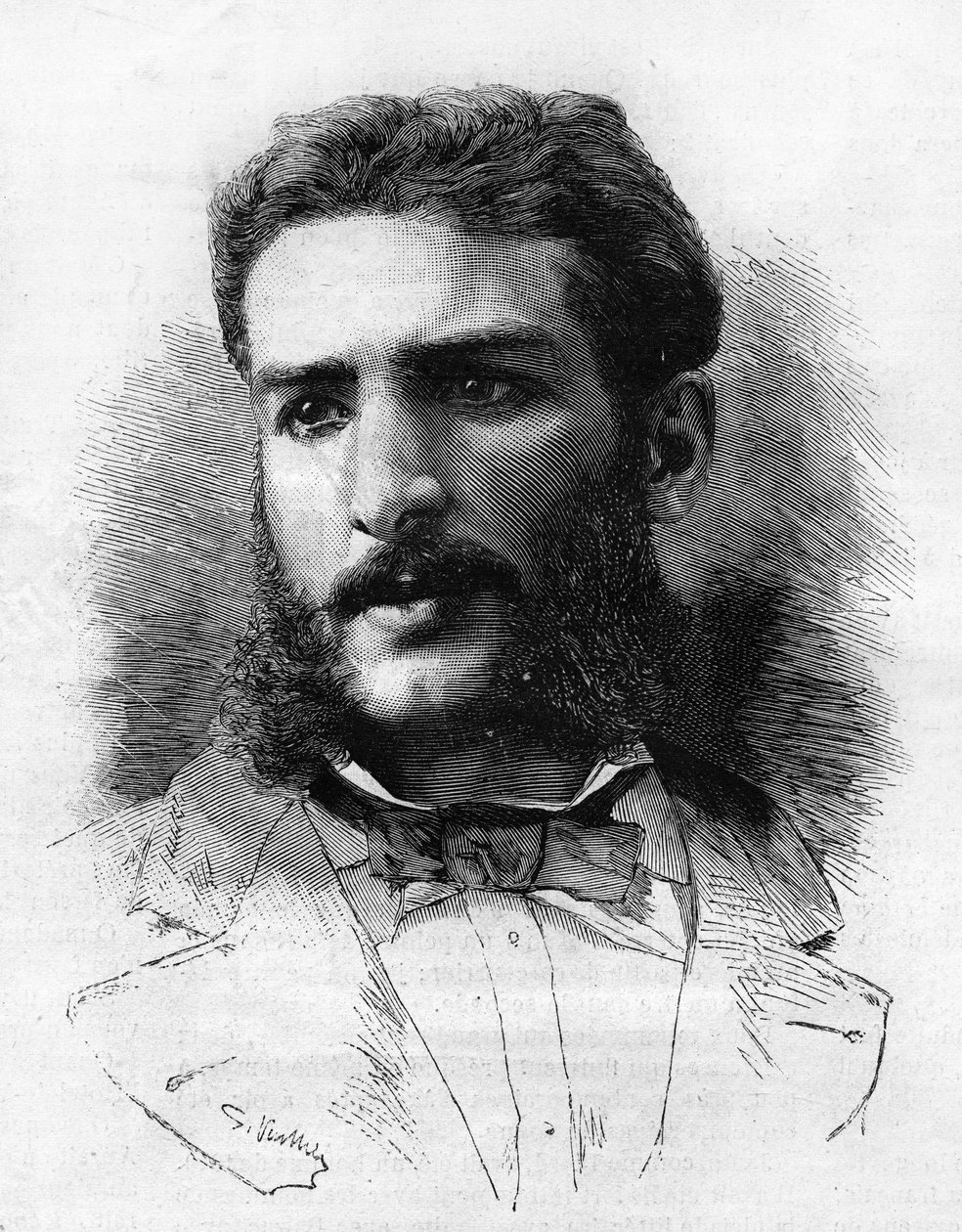 Pierre Savorgnan z Brazza (1852-1905), francuski odkrywca w 1882 roku. autorstwa Unknown artist
