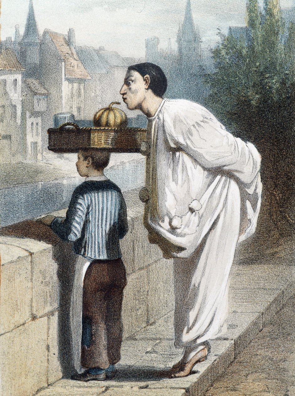 Pierrot wącha owoc - n.p.m., koniec XIX wieku autorstwa Unknown artist