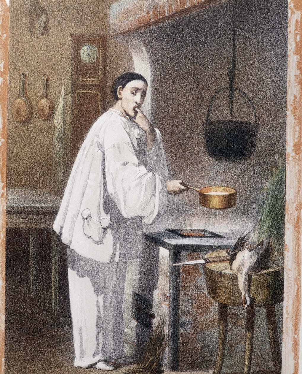 Pierrot smakuje gotowanie - b.d., koniec XIX wieku autorstwa Unknown artist
