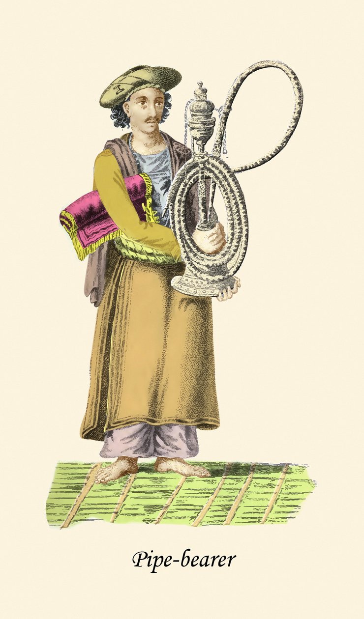Nosiciel fajki z bongiem lub fajką wodną autorstwa Unknown Artist