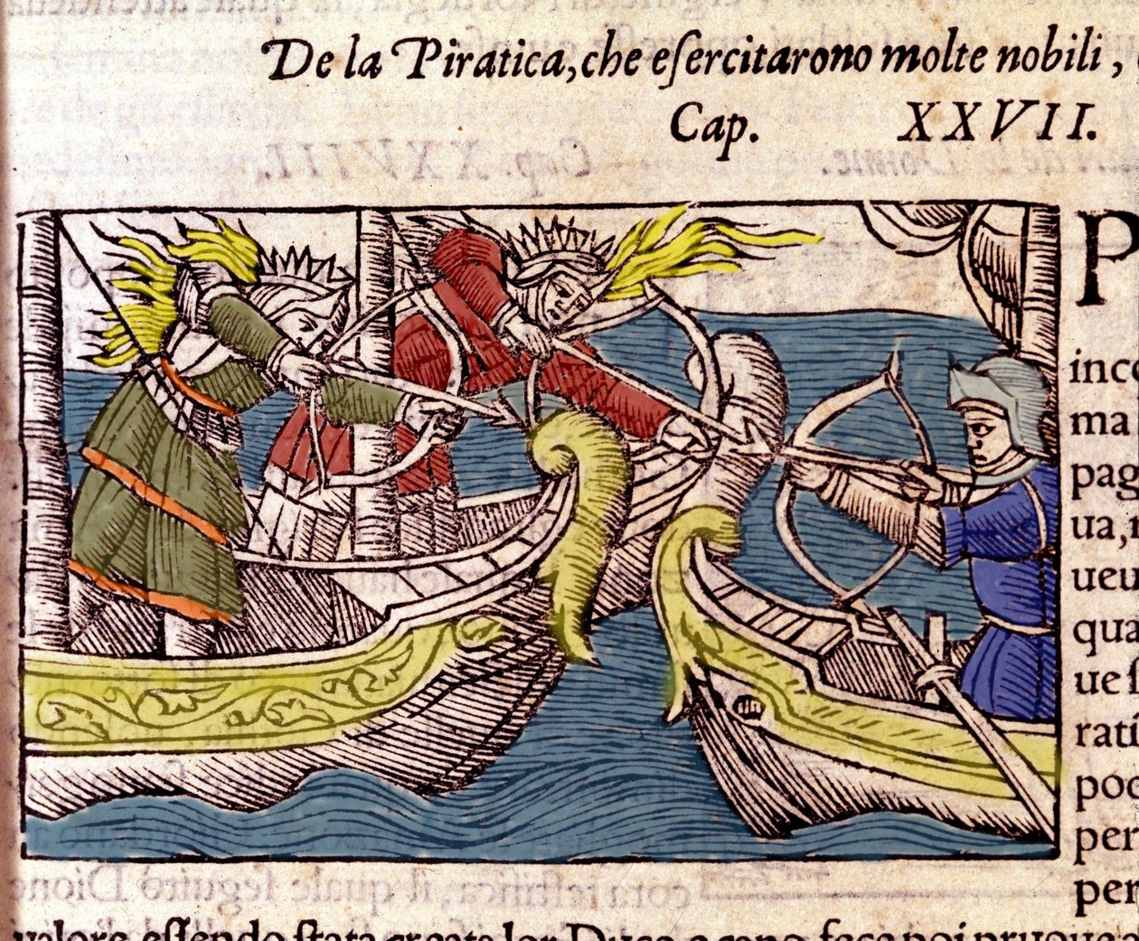 Piractwo było praktykowane przez wiele skandynawskich szlachcianek. Grawer z „Historii narodów północnych” Olausa Magnusa, Wenecja 1567. autorstwa Unknown artist