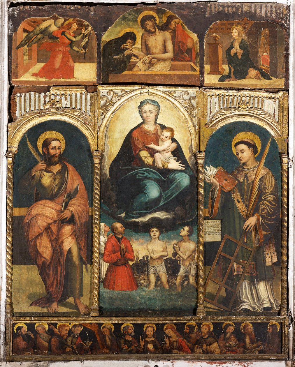 Poliptyk Matki Boskiej Śnieżnej z Dzieciątkiem autorstwa Unknown artist