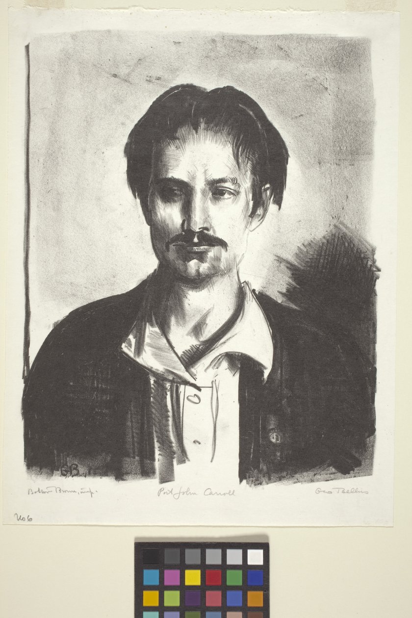 Portret Johna Carrolla (tusz) autorstwa Unknown artist