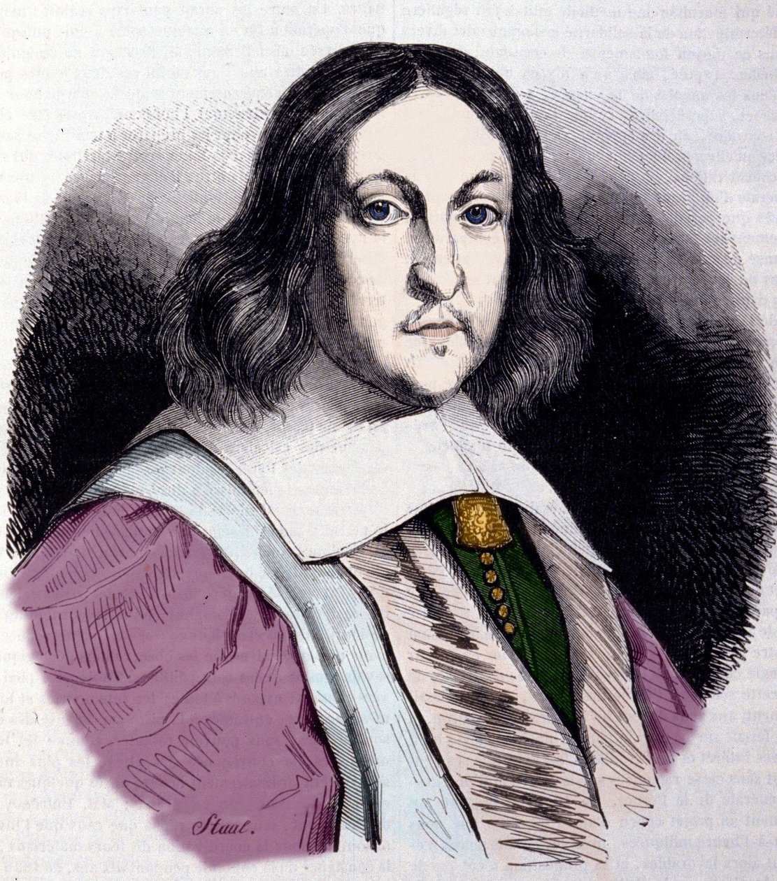 Portret Pierre de Fermat (1601-1665), francuski matematyk. autorstwa Unknown artist