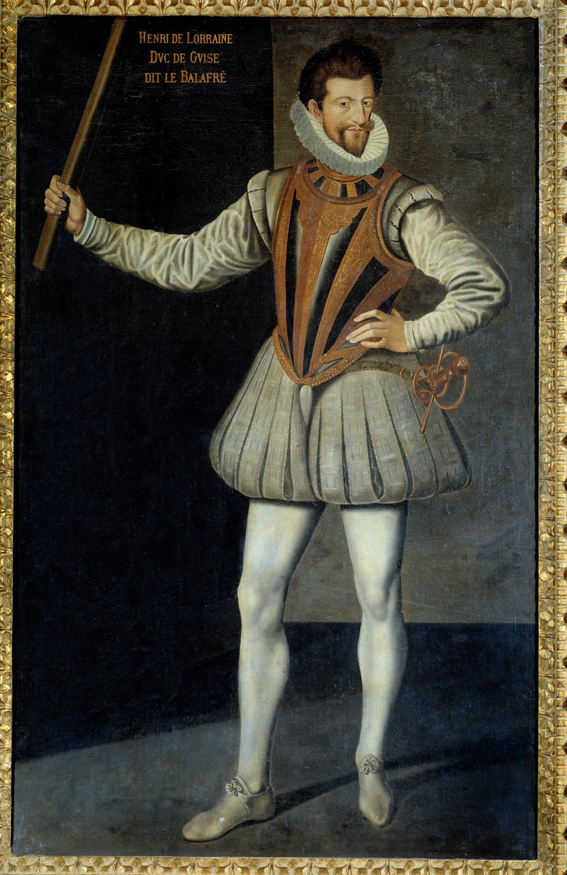 Pełnowymiarowy portret Henryka I Lotaryngii, księcia Guise, znanego jako Scalafre autorstwa Unknown artist