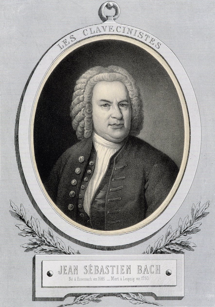 Portret w medalionie – Jean Sebastien Bach (Johann Sebastian Bach autorstwa Unknown artist