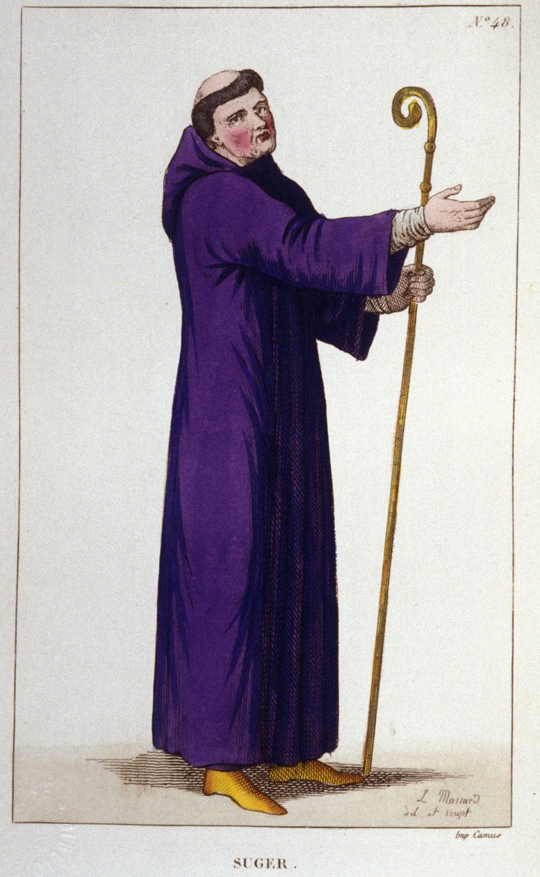 Portret Abbego Sugera (1081 - 1151). autorstwa Unknown artist