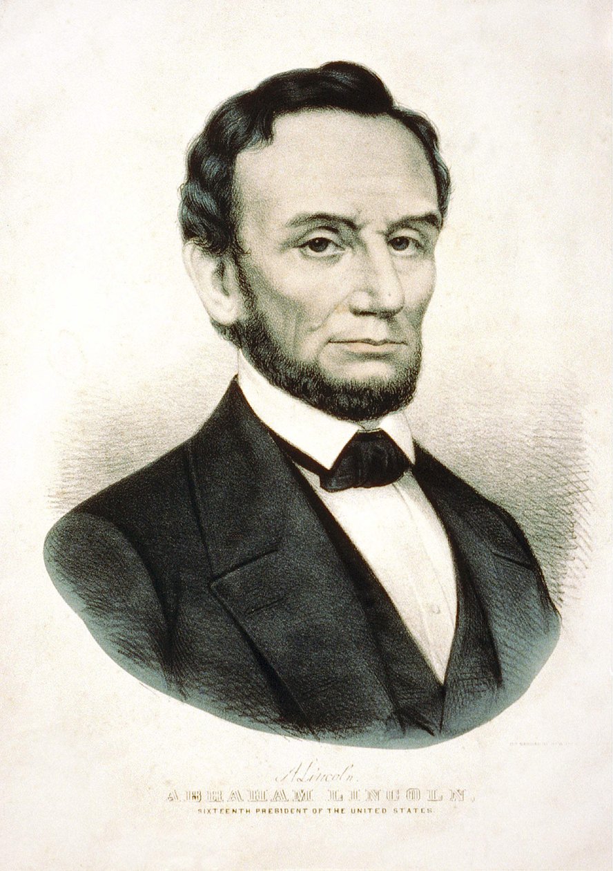 Portret Abrahama Lincolna. amerykański mąż stanu (1809-1865). autorstwa Unknown artist