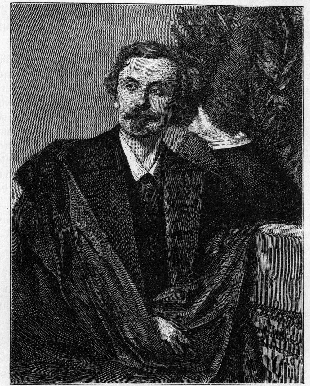 Portret Adolfa Friedricha, hrabiego von Schack (1815-1894) niemieckiego poety. autorstwa Unknown artist