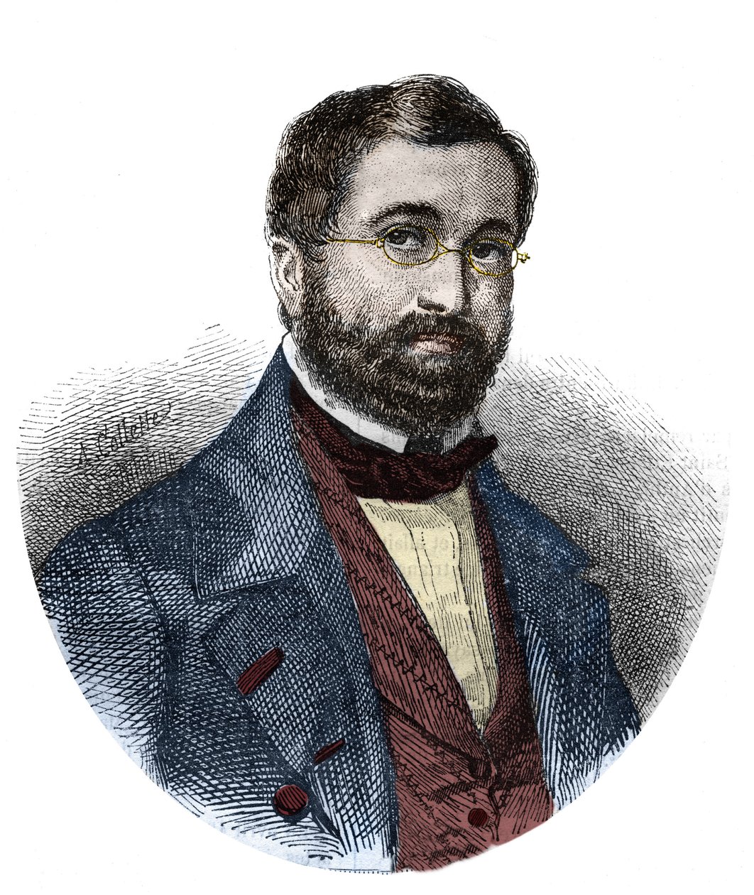 Portret Adolfa Adama (1803-1856), francuskiego kompozytora. autorstwa Unknown artist