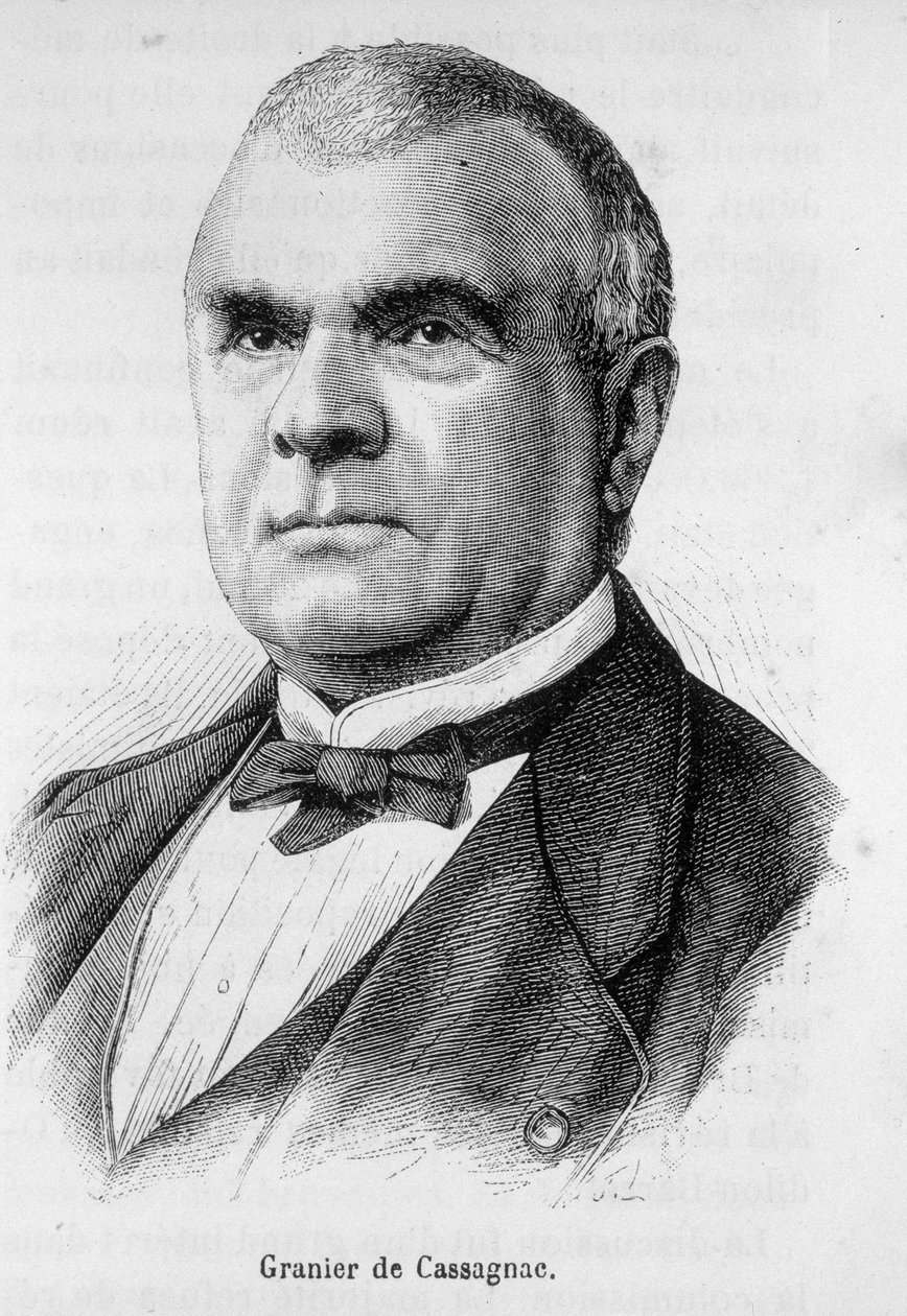 Portret Adolphe de Granier de Cassagnac (1808-1880), francuskiego dziennikarza i polityka. autorstwa Unknown artist