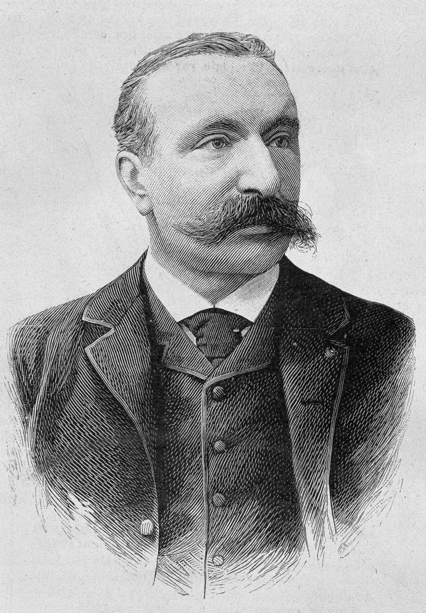 Portret Alberta Sorela (1842 - 1906). Rycina z końca XIX wieku w „Histoire de France” H. Martina. autorstwa Unknown artist