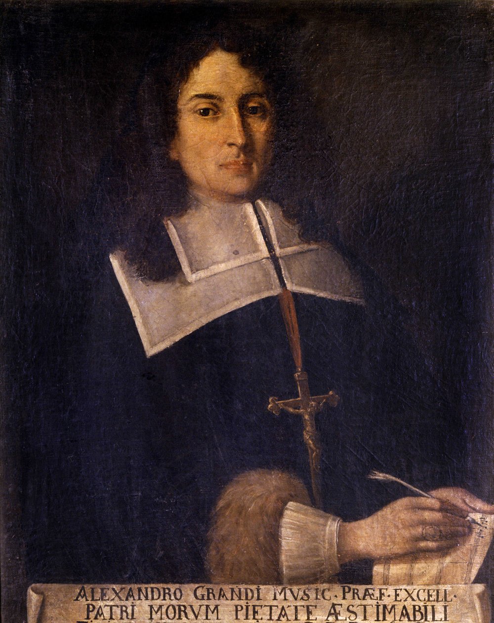 Portret Alessandro Grandi (1577-1630) włoskiego kompozytora. autorstwa Unknown artist