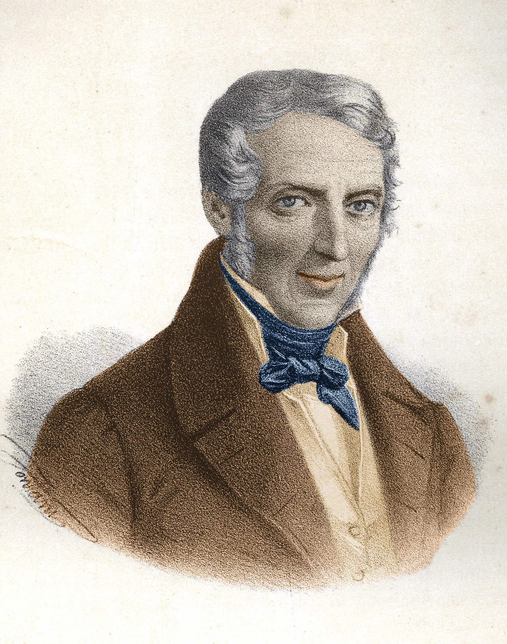 Portret Alessandro Manzoniego, włoskiego pisarza (1785 - 1873) autorstwa Unknown artist