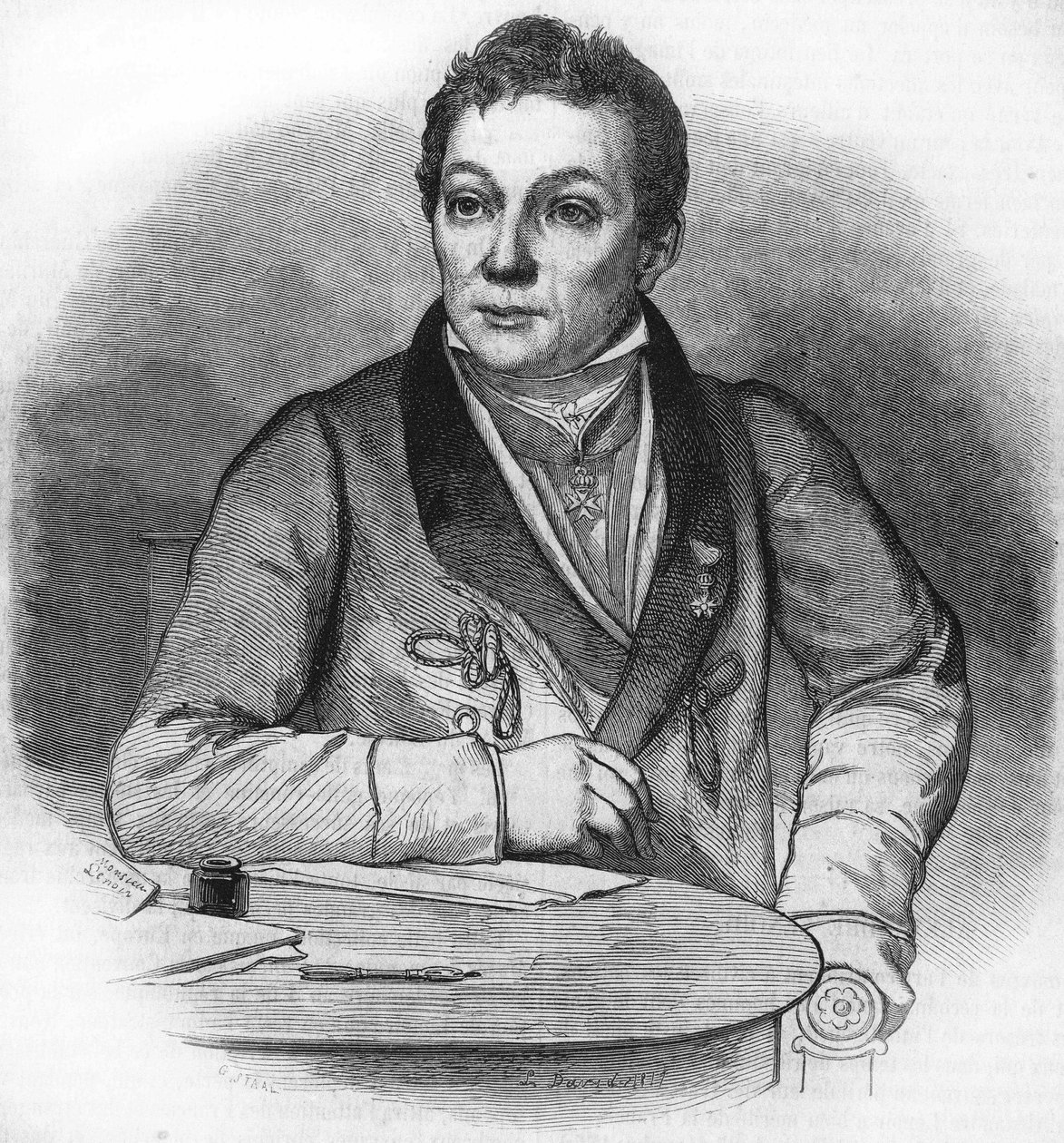 Portret Aleksandra Lenoira. Archeolog francuski (1761-1839). autorstwa Unknown artist