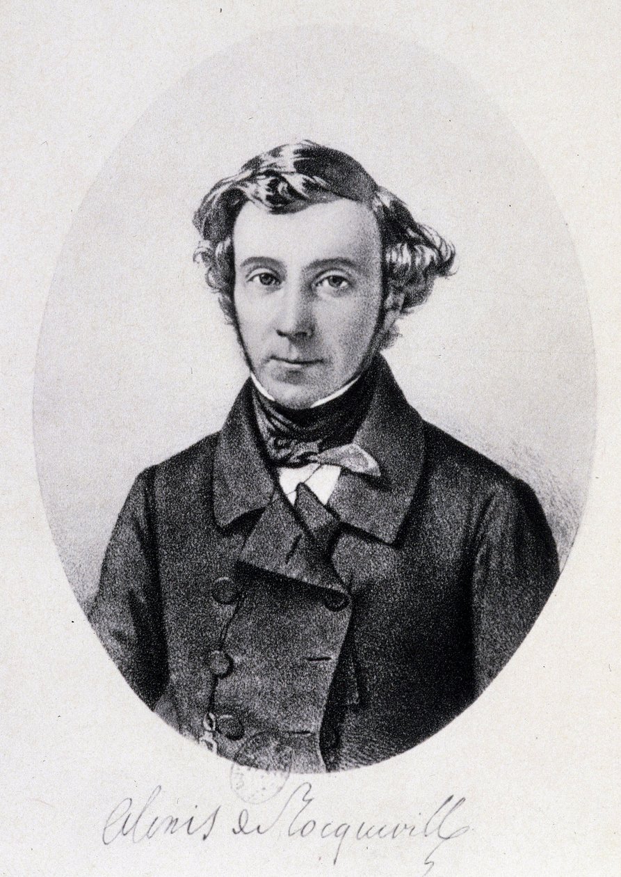 Portret Alexisa de Tocqueville autorstwa Unknown artist