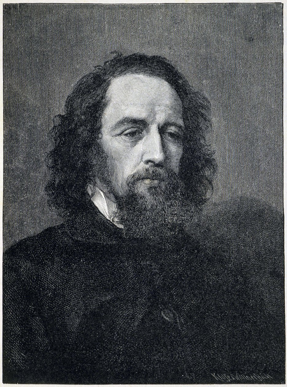 Portret Alfreda, Lorda Tennysona (1809 - 1892), brytyjskiego poety i dramaturga z XIX wieku autorstwa Unknown artist