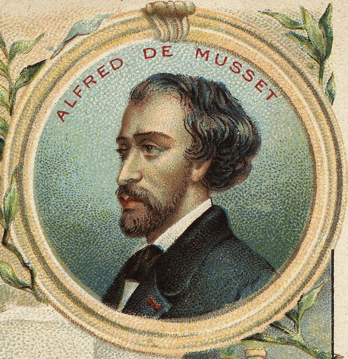 Portret Alfreda de Musseta (1810-1857), francuskiego pisarza. autorstwa Unknown artist