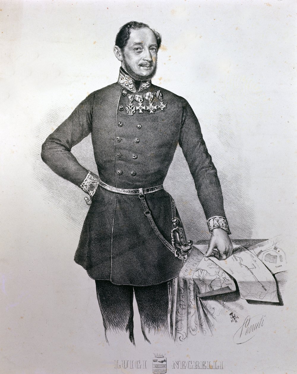 Portret Aloisa Negrellego (Luigi Negrelli) autorstwa Unknown artist
