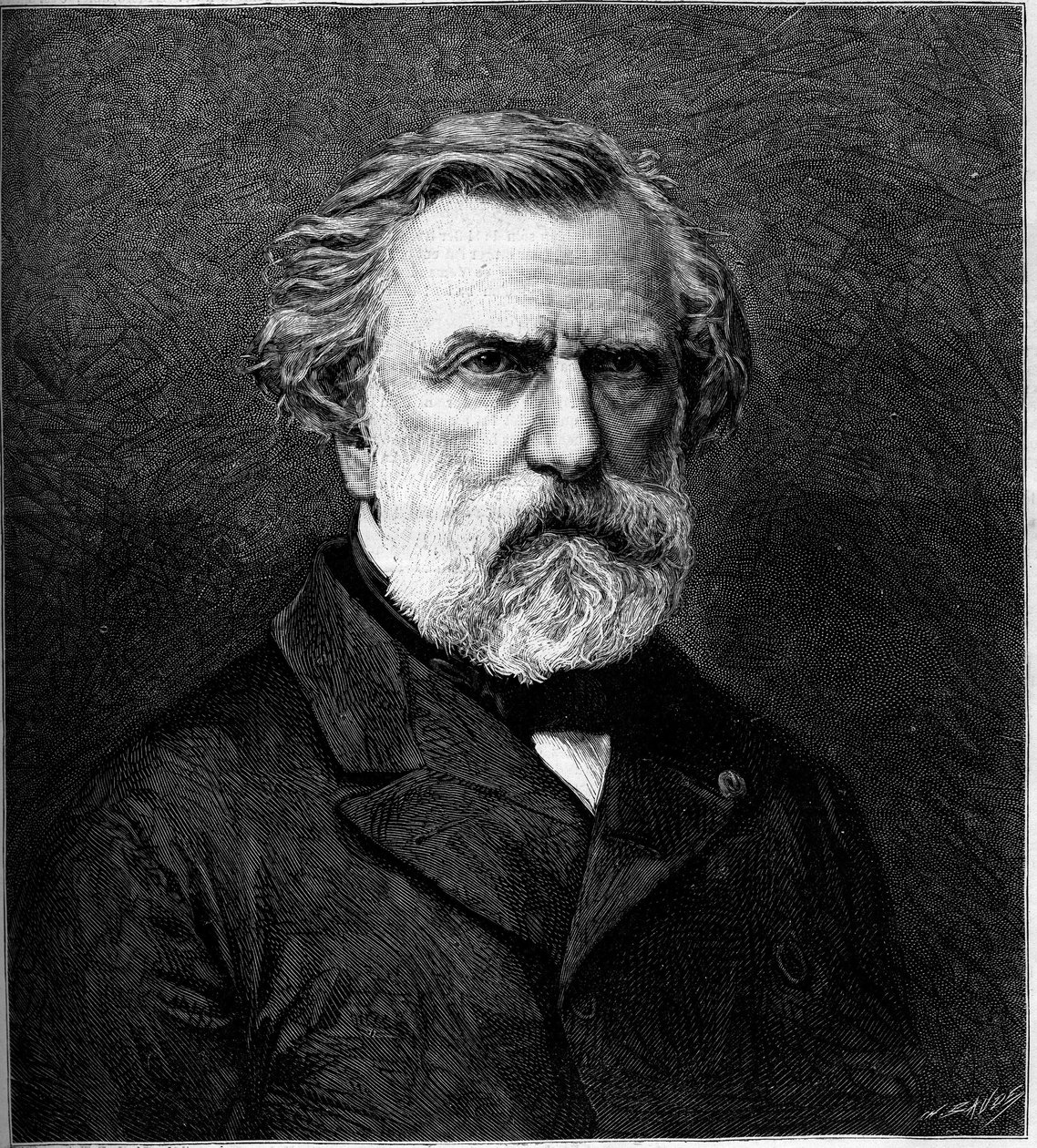 Portret Ambroise Thomasa (1811-1896), francuskiego kompozytora. Grawer w „”Le Monde Illustré””n°1308 z 22 kwietnia 1882 r. autorstwa Unknown artist