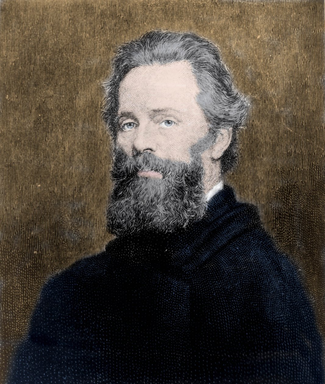 Portret amerykańskiego poety i powieściopisarza Hermana Melville
