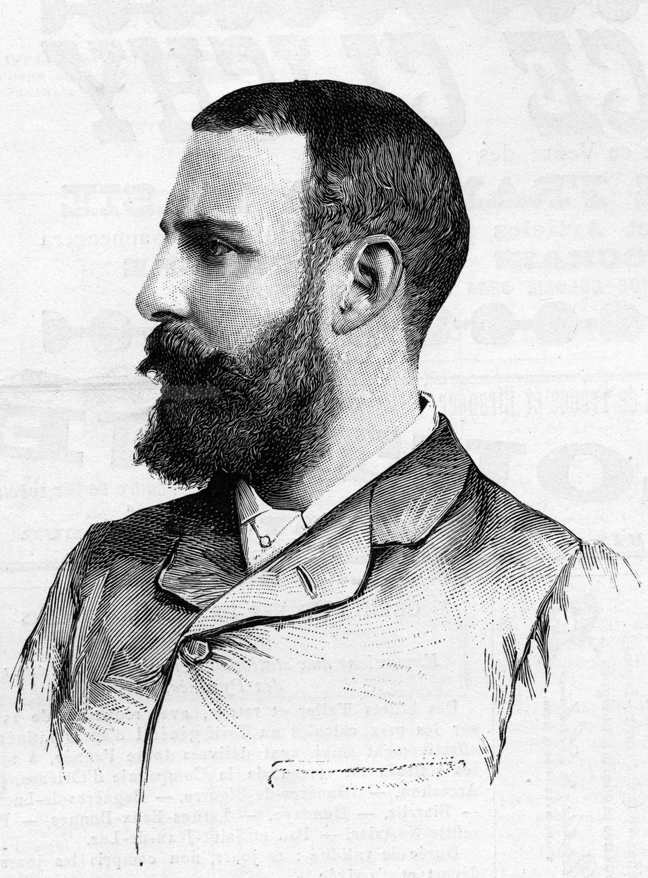 Portret amerykańskiego pisarza Francisa Mariona Crawforda (1854-1909) z 1887 roku. autorstwa Unknown artist
