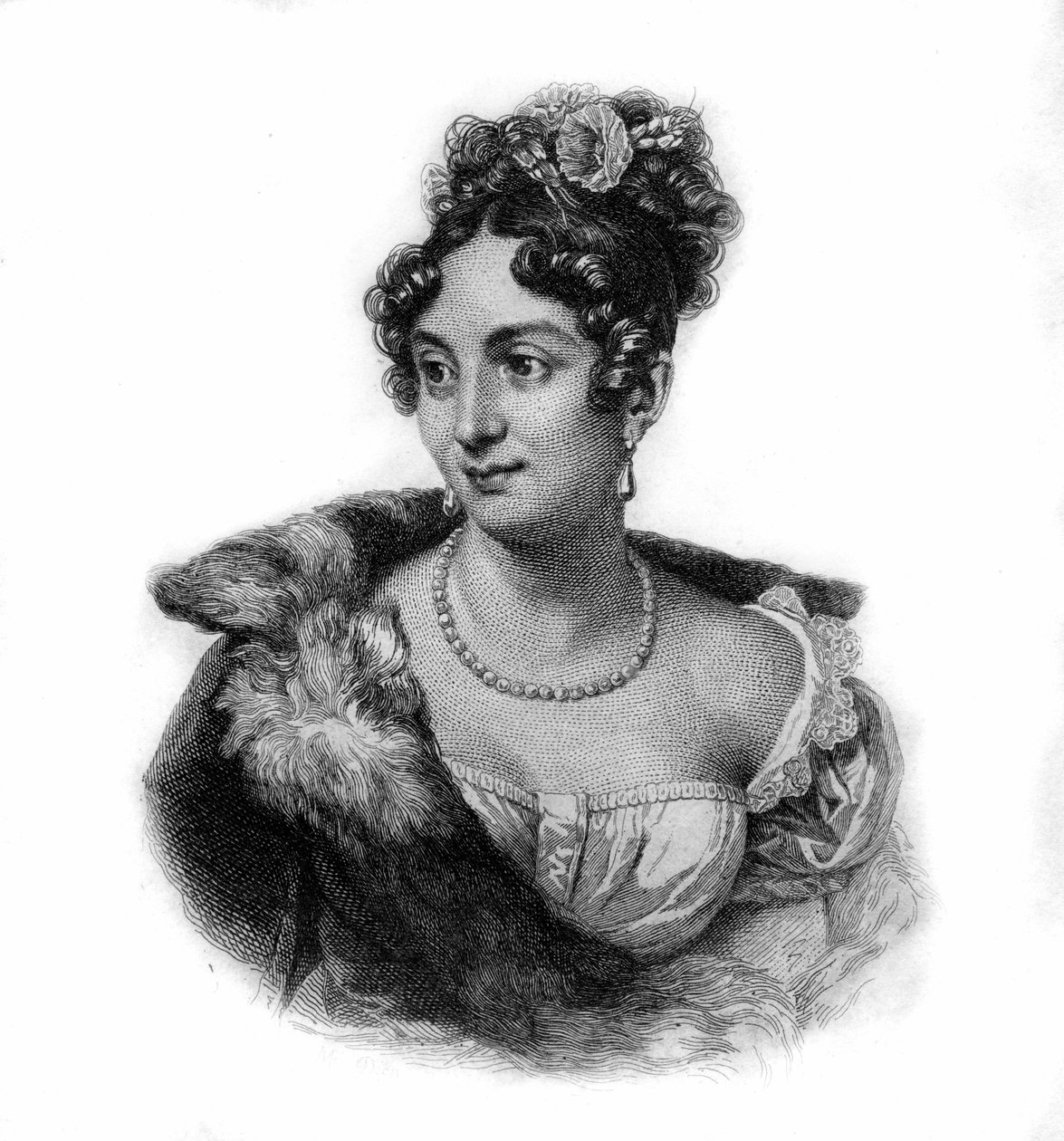 Portret Anne Boutet, zwanej Mademoiselle Mars (1779 - 1847), francuskiej aktorki autorstwa Unknown artist